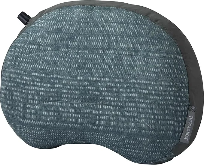 Therm-a-Rest Airhead Camping and Travel Pillow, Regular-11 x 15.5 Inches, Blue Woven