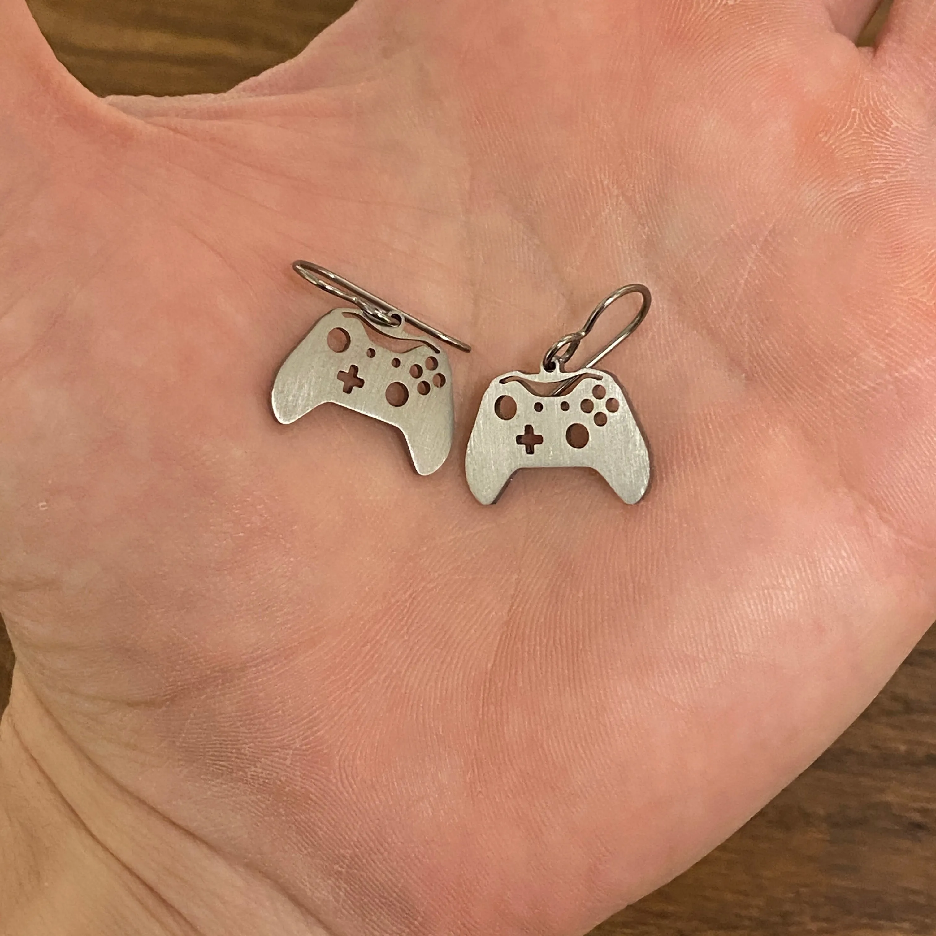 Titanium Game Controller Earrings