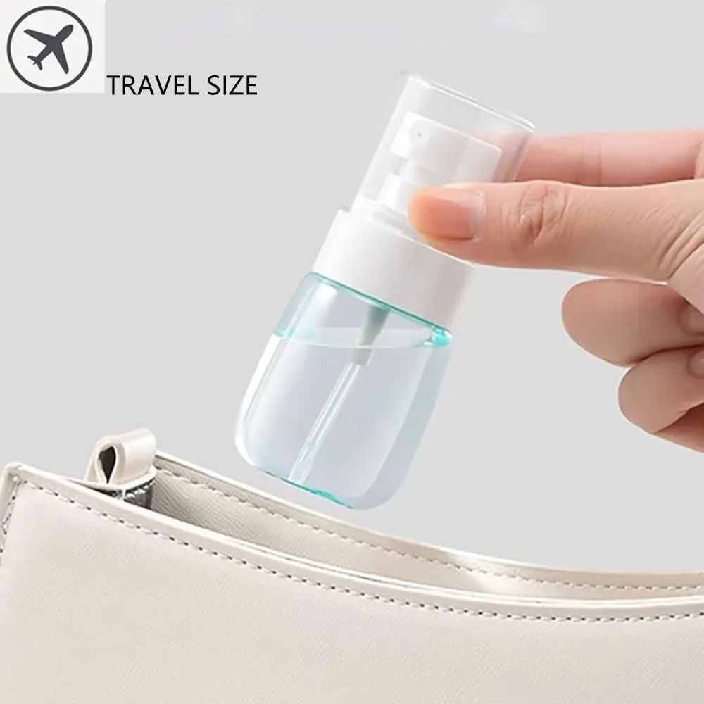 TOSERSPBE Spray Water Bottle Hair Mister Fine Mist Stylist Sprayers 360 Empty Small Misting Spritzer erfume Atomizer with Pump Clear Containers (4PCS/1oz)