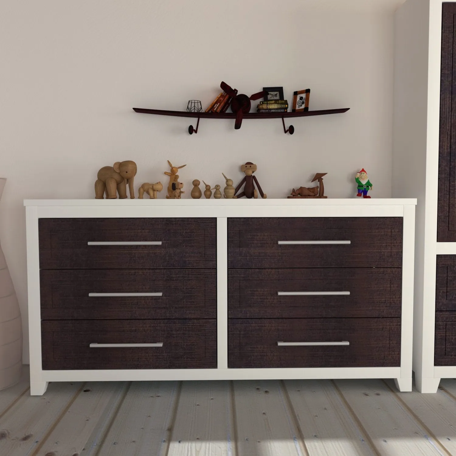 Trio collection emma - white barn wood