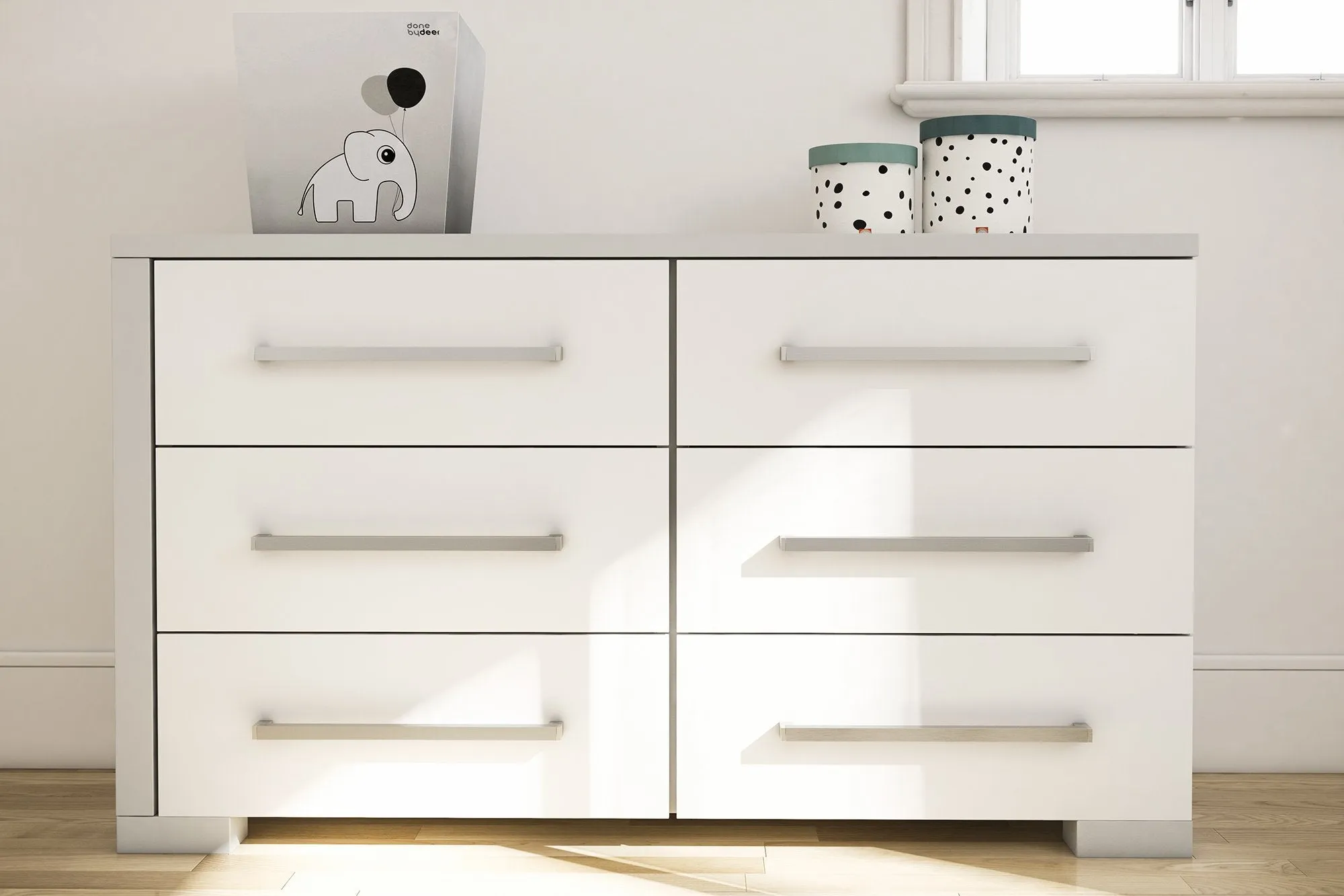 Trio collection joanna gray and white pale