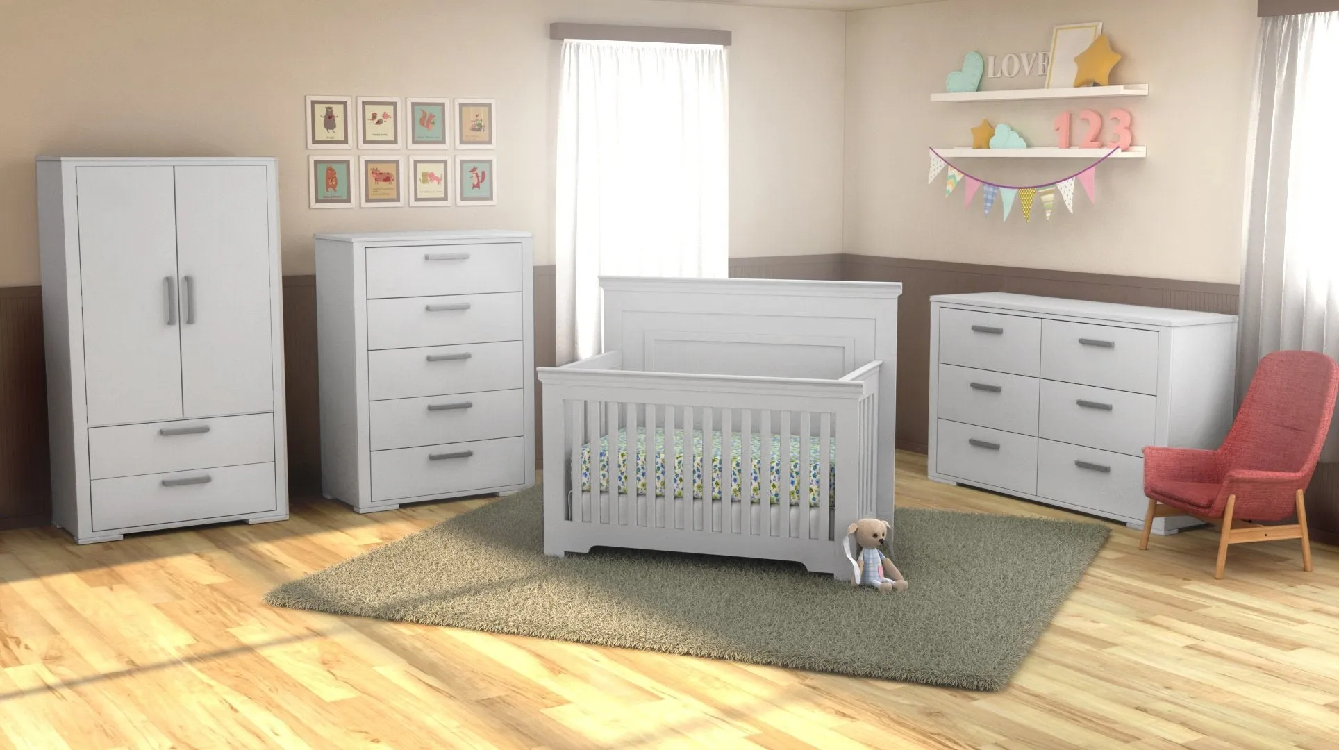 Trio collection karlstad light gray