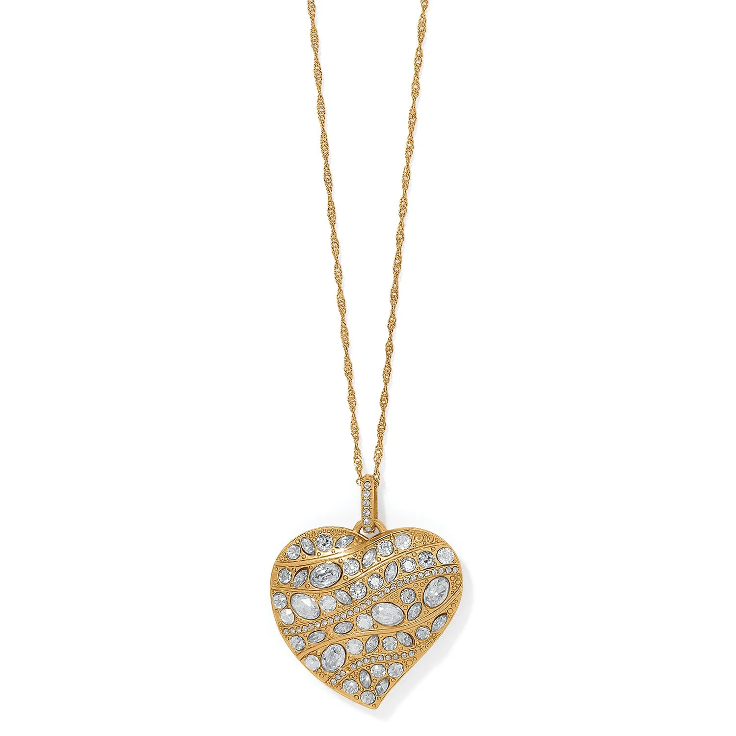 Trust Your Journey Convertible Reversible Large Heart Necklace - JM7648