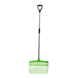 Tuff Stuff super rake w/ aluminum handle - lime green