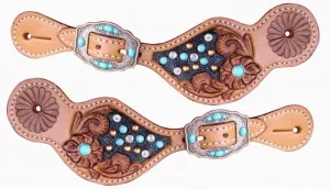 Turquoise Stone spur straps