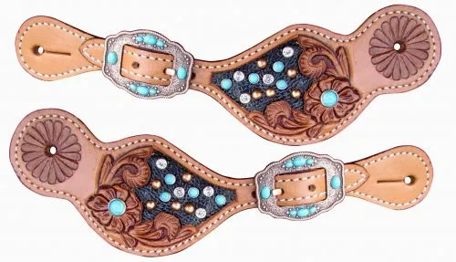 Turquoise Stone spur straps
