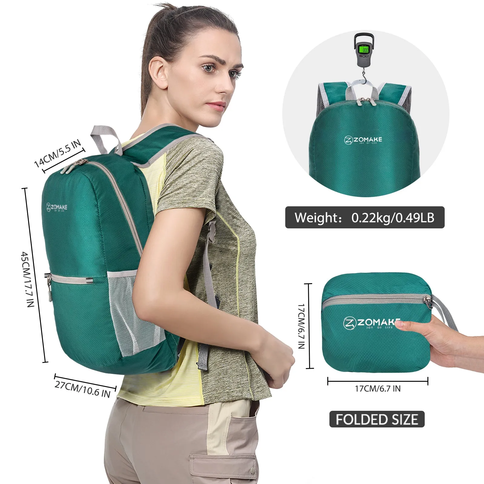 Ultra Lightweight Backpack Packable Small Sports Bag