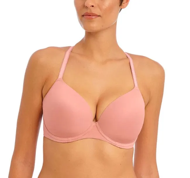 Undetected Molded Plunge T-Shirt Bra In Ash Rose - Freya
