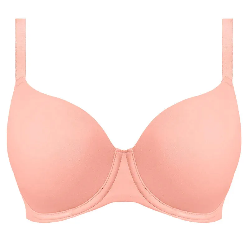 Undetected Molded Plunge T-Shirt Bra In Ash Rose - Freya