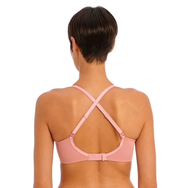 Undetected Molded Plunge T-Shirt Bra In Ash Rose - Freya