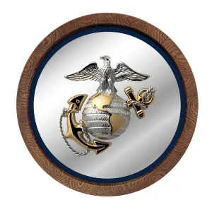 US Marine Corps: "Faux" Barrel Top Mirrored Wall Sign