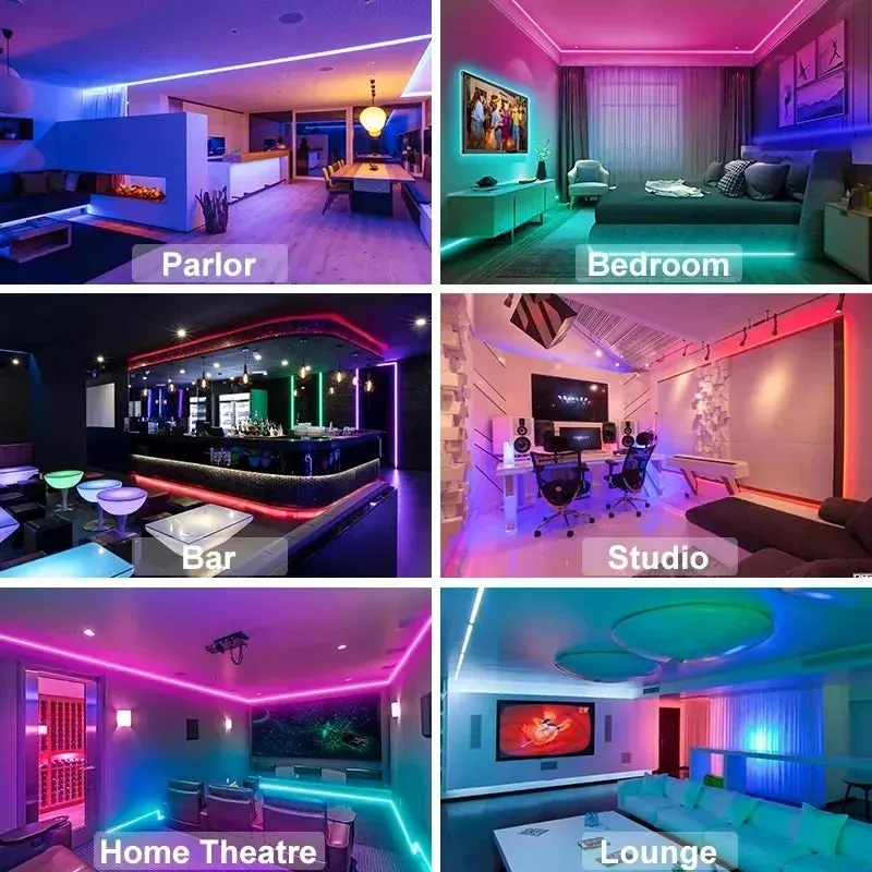 USB RGB LED Strip Lights with App Control for Room & TV Backlight Decor