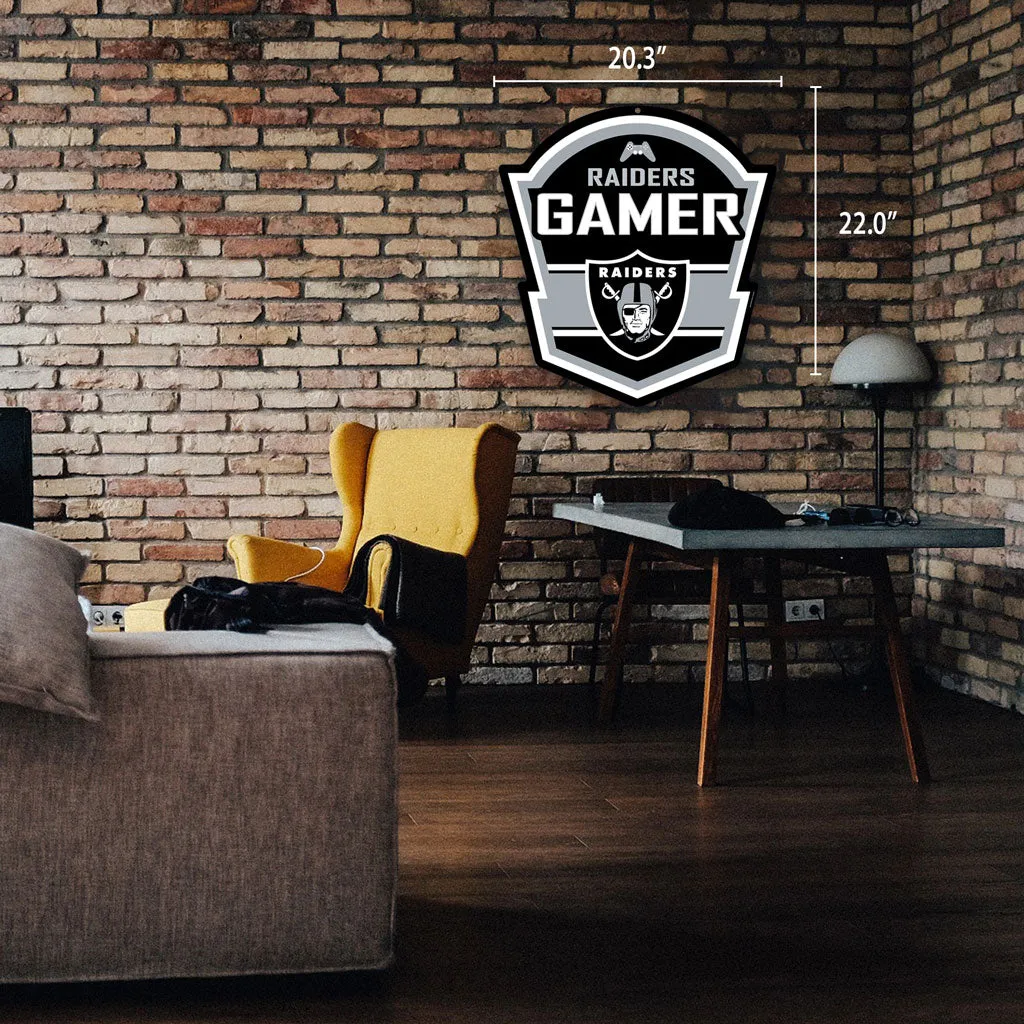 Vegas Raiders 22" Gaming Sign - PVC