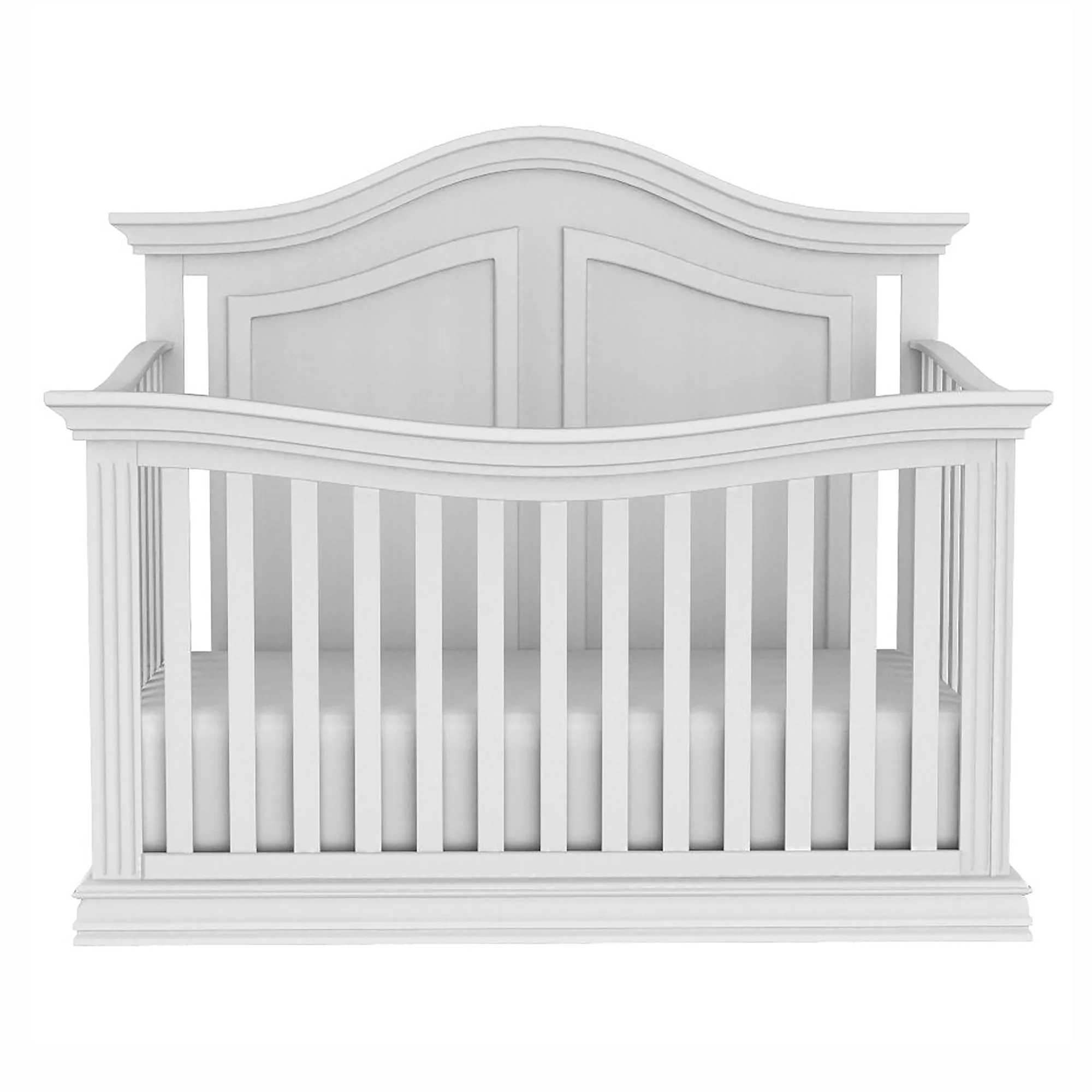 Verona 4 in 1 Baby Crib and Bed,  White