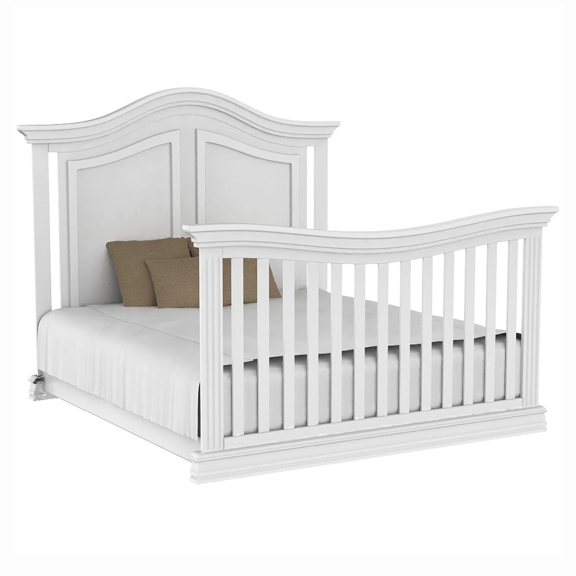 Verona 4 in 1 Baby Crib and Bed,  White