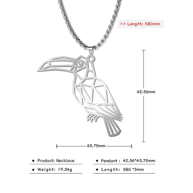 Viking Pendant Chain Necklace, Wolf/ Fox/ Bear/ Dog/ Turtle/ Tiger