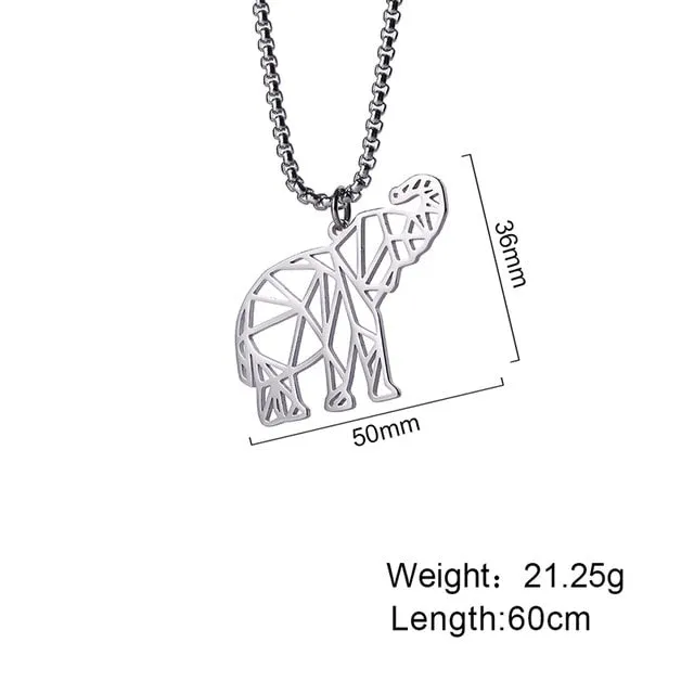 Viking Pendant Chain Necklace, Wolf/ Fox/ Bear/ Dog/ Turtle/ Tiger