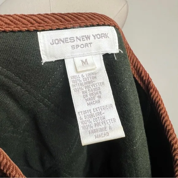 Vintage 90s Horse Bit Print Equestrian Quilted Jacket Medium