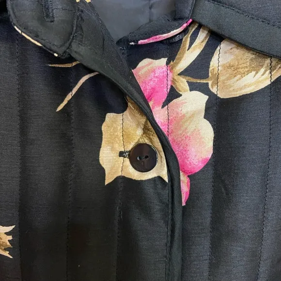 Vintage Carole Litlle quilted jacket size L