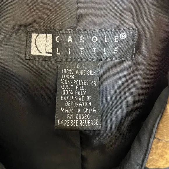 Vintage Carole Litlle quilted jacket size L