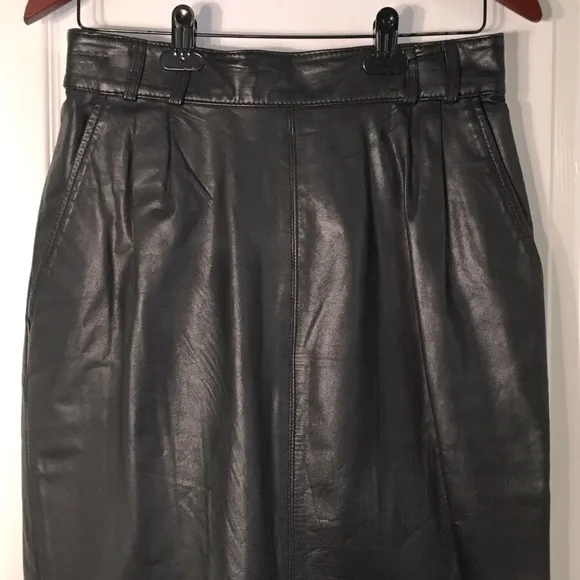 Vintage Chaus Leather Skirt