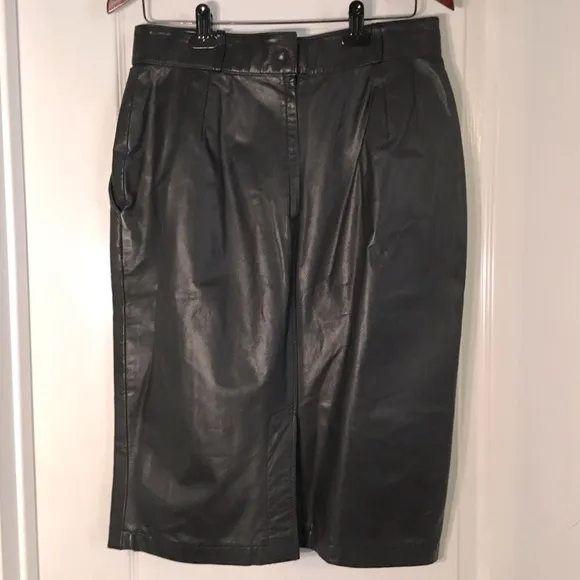Vintage Chaus Leather Skirt