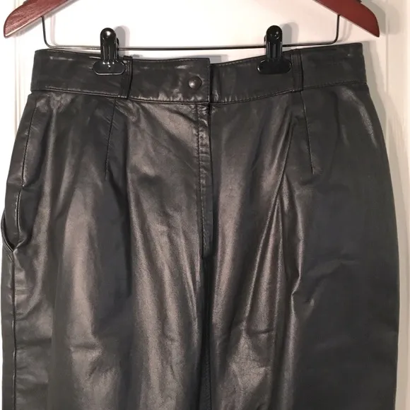 Vintage Chaus Leather Skirt