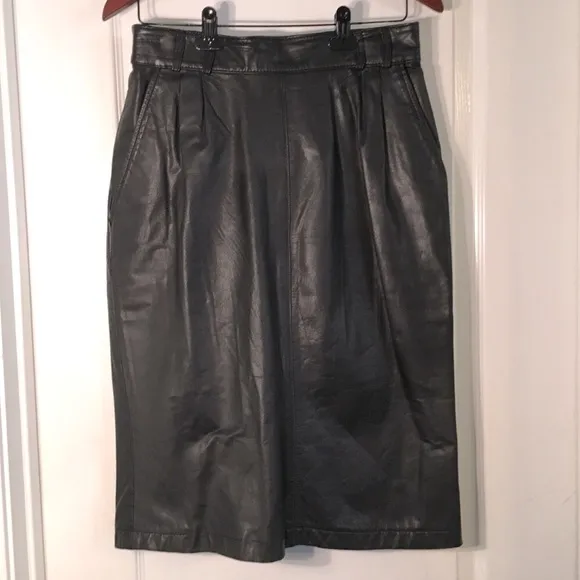 Vintage Chaus Leather Skirt