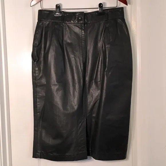 Vintage Chaus Leather Skirt