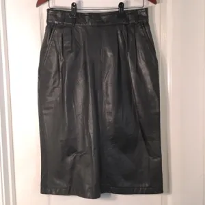 Vintage Chaus Leather Skirt