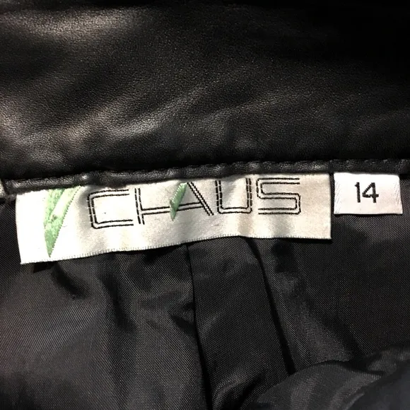 Vintage Chaus Leather Skirt