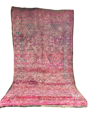 Vintage Magenta   Teal Beni Mguild  7’x11’