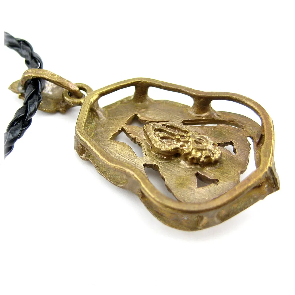 Vintage Phra Rahu Eats The Sun Hindu & Buddhist Eclipse Protection Amulet