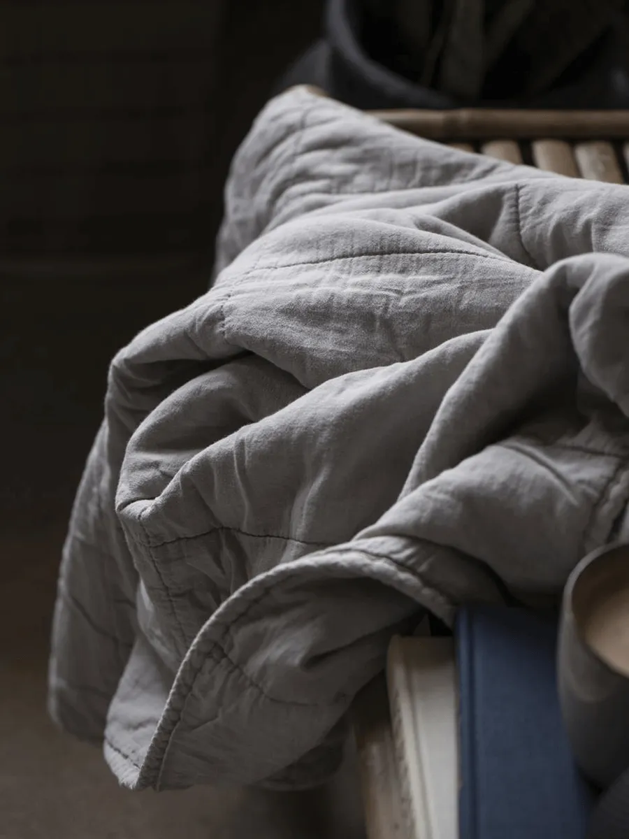 Vintage Quilt 130 x 180 - Ash Grey