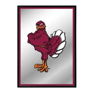 Virginia Tech Hokies: Mascot - Framed Mirrored Wall Sign
