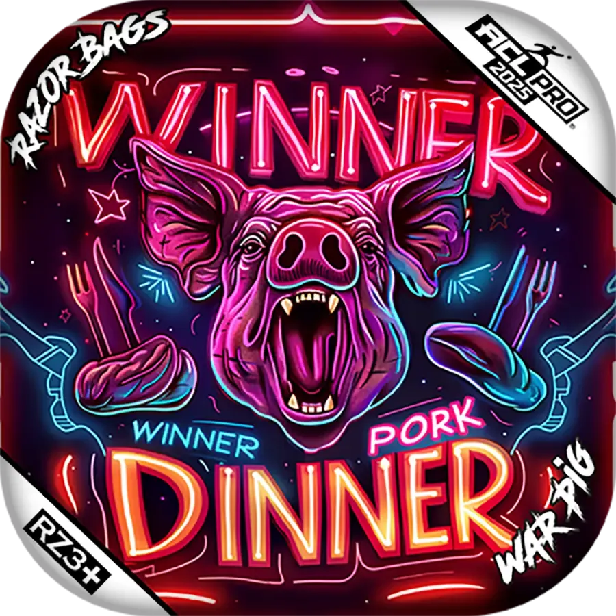 War Pig | Pork Dinner | ACL PRO Razor Cornhole Bags