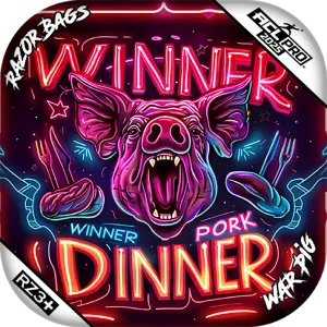 War Pig | Pork Dinner | ACL PRO Razor Cornhole Bags