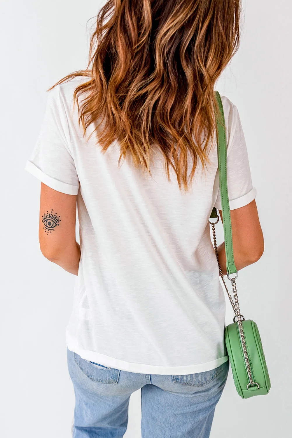 White Lucky Graphic St. Patricks Tee