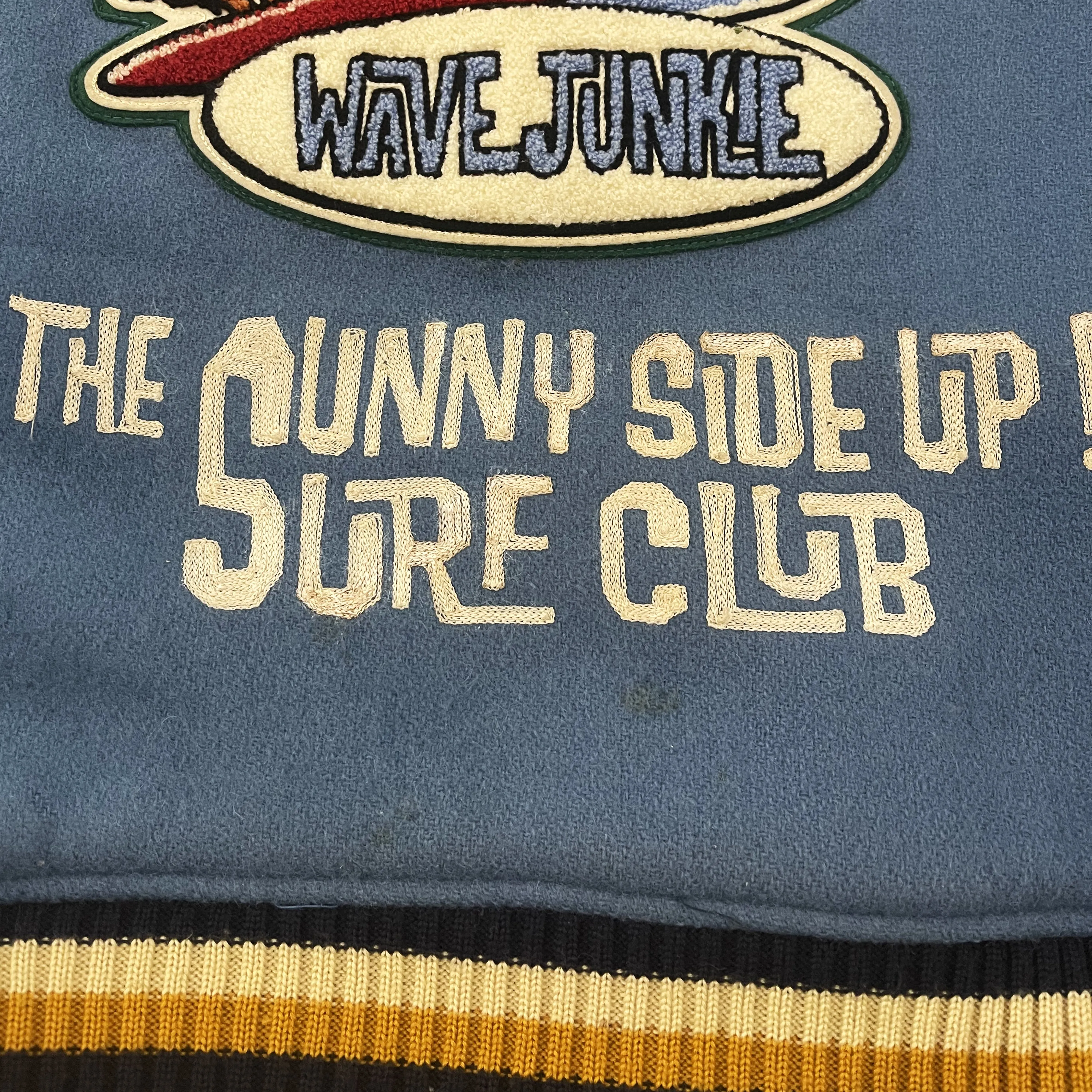 Whitesville 'Wave Junkies' Varsity Jacket - L