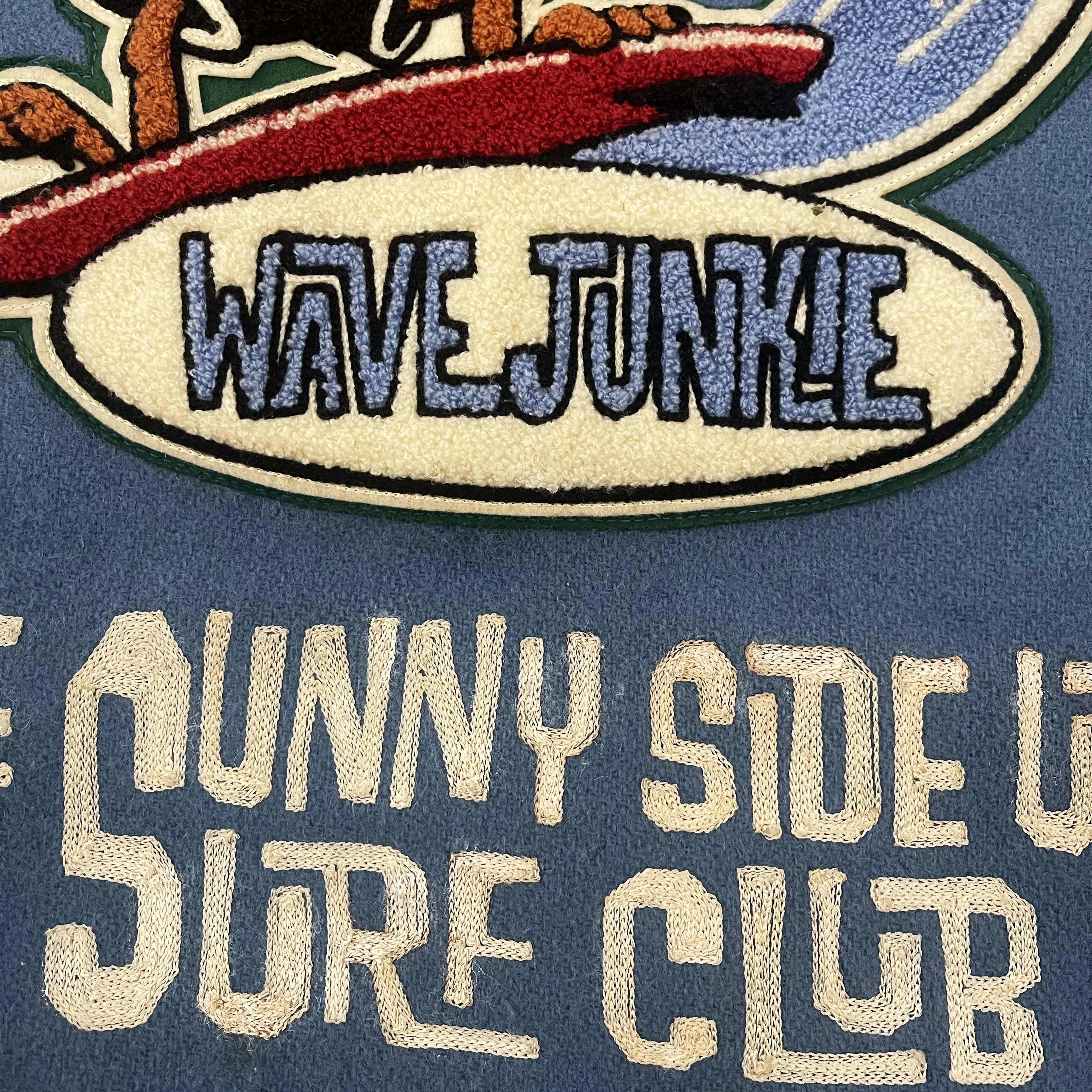 Whitesville 'Wave Junkies' Varsity Jacket - L