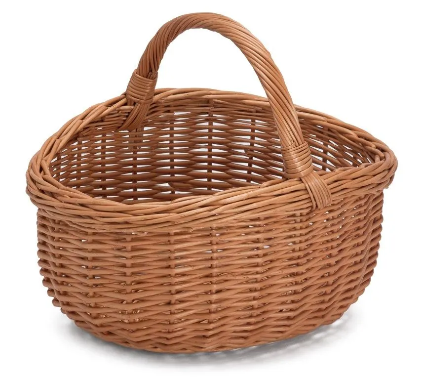 Wicker Basket with Handle Grand