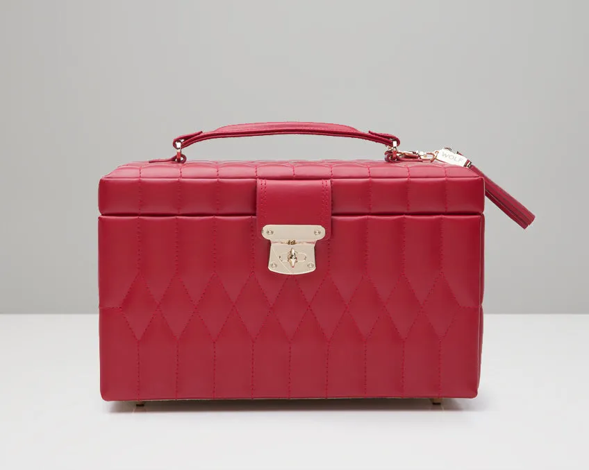 WOLF Caroline Medium Jewelry Case - Red