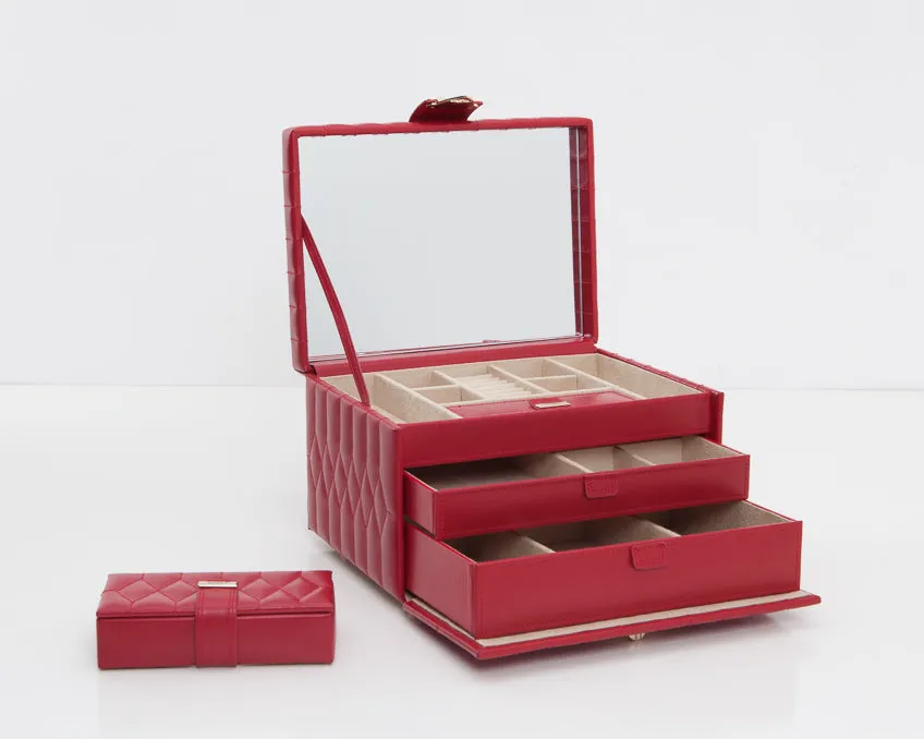WOLF Caroline Medium Jewelry Case - Red