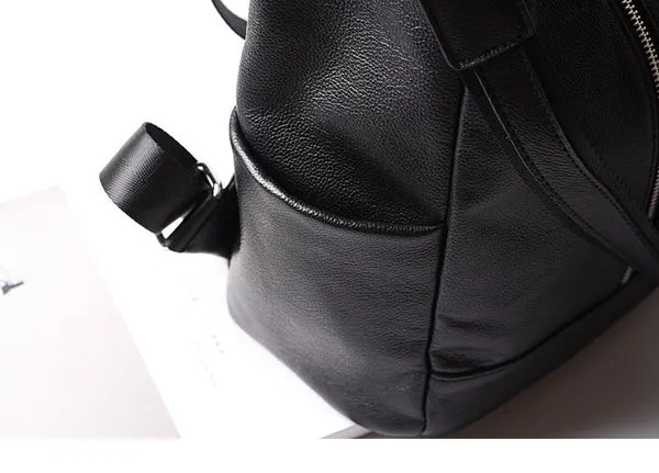 Women Leather Shoulder Bag Convertible Backpack, Full Grain Leather Backpack Purse