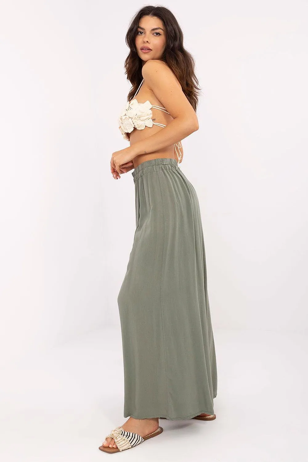 Women's casual style Swedes trousers