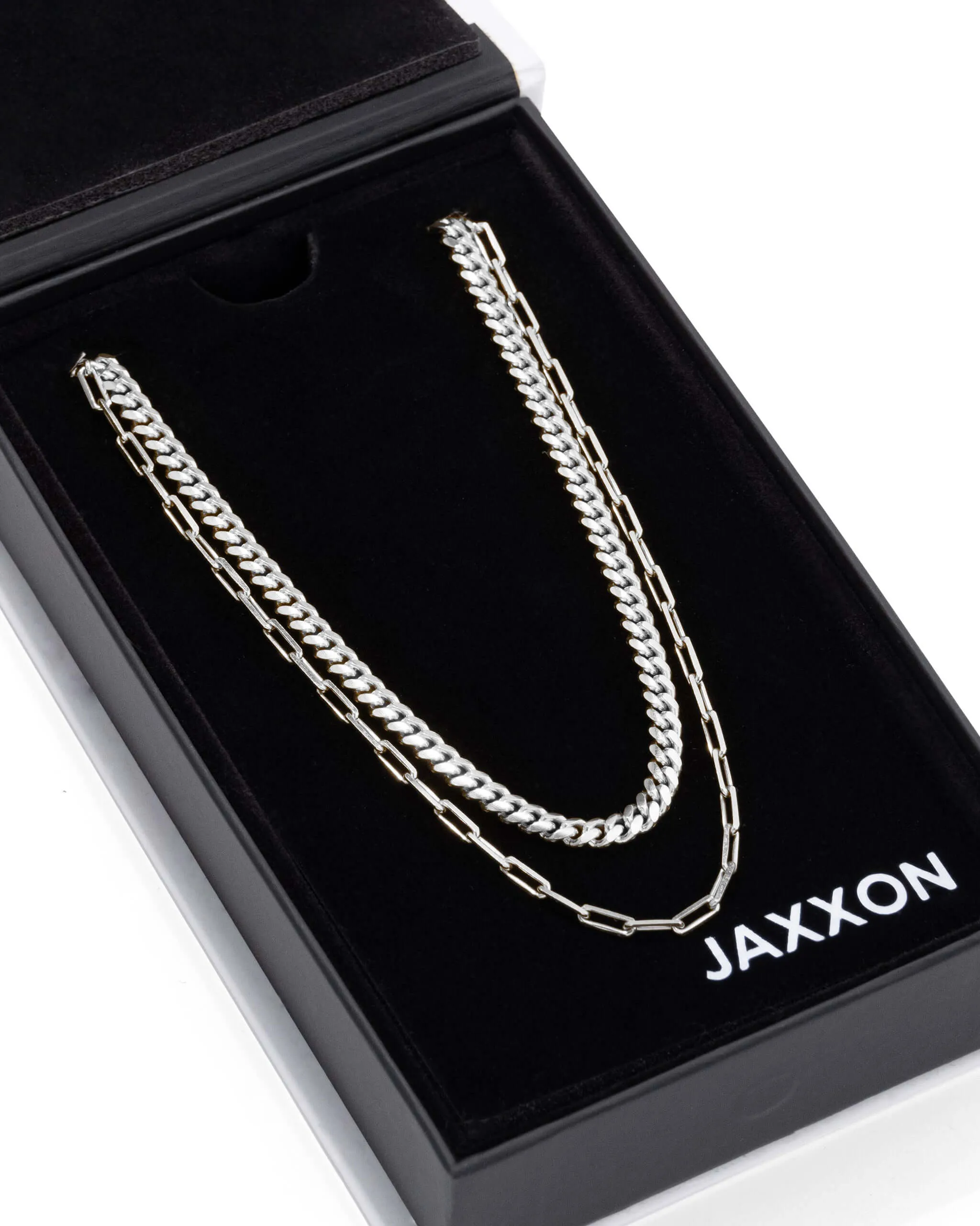 Women's Cuban Link   Paperclip Chain Stack
