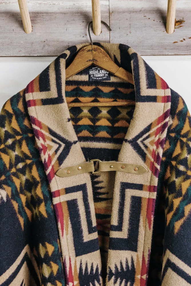 Wool Aztec Poncho