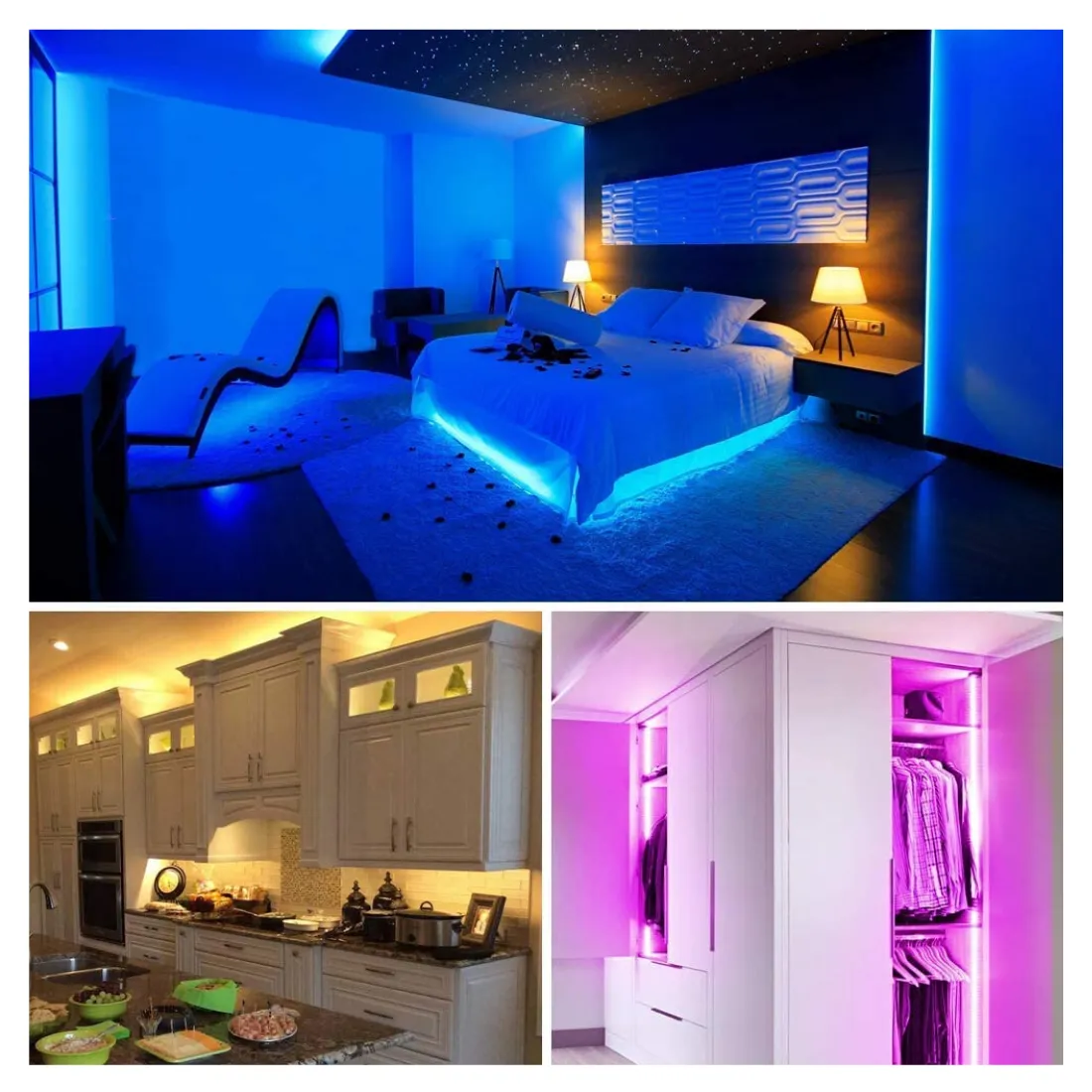 X-Lights™ Multi LED Strip Light For Rooms With Remote and RGB Colors 32.8FT
