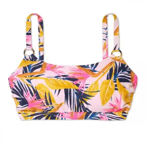 Xhilaration Women's Plus Size Tortoise Ring Bralette Bikini Top