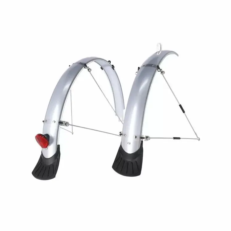 XLC Full Length Mudguards - 26" x 45 mm - Silver